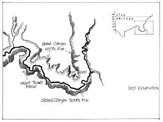 Map of Grand Canyon