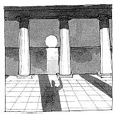 Temple: alignment of shadow and moonrise