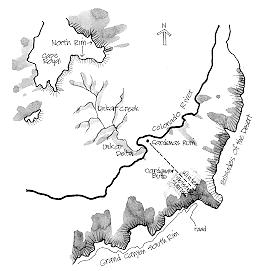 Map of SE Grand Canyon